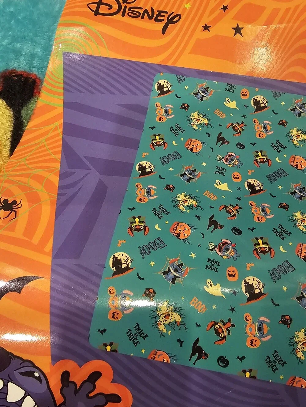 Stitch Halloween Blanket Trick or Treat Boo Throw Haunted Pumpkins Mummy Cats